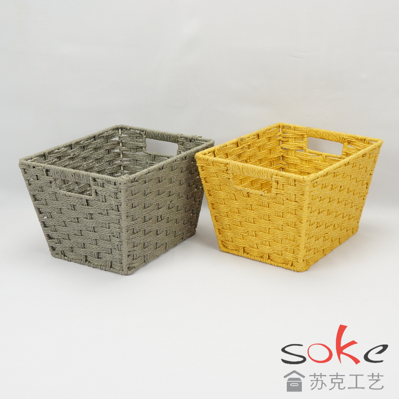 Paper String Hand-made Storage Basket 
