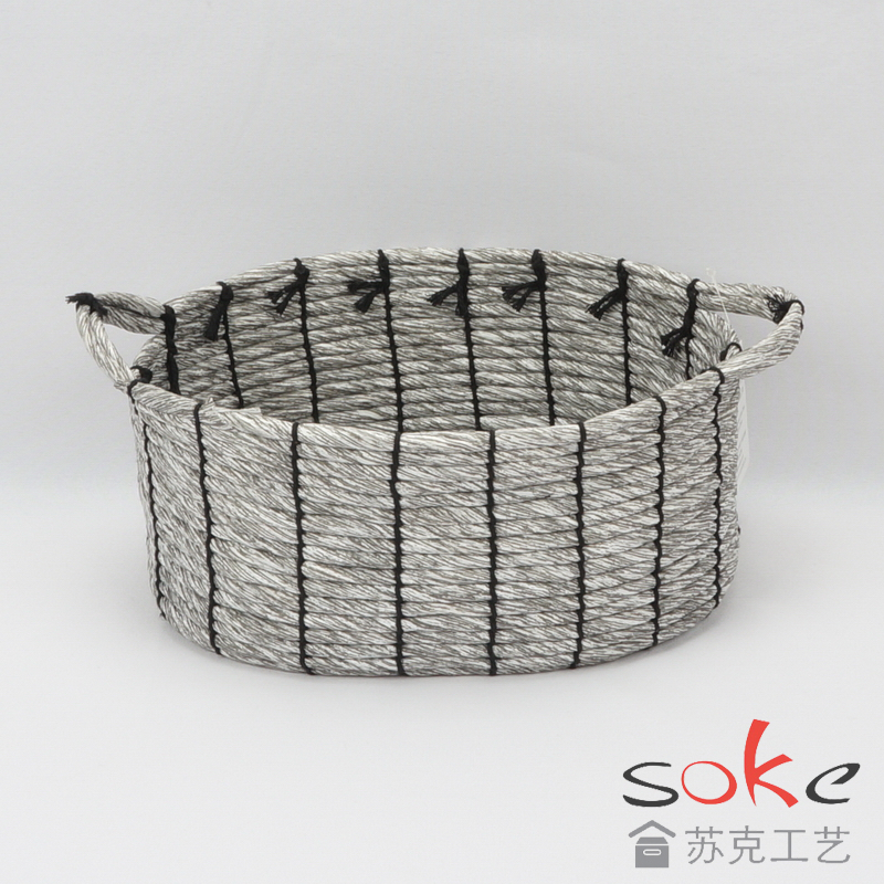 Paper String Hand-made Storage Basket 