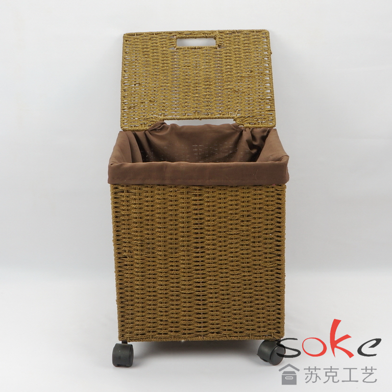 Paper String Hand-made Laundry Basket