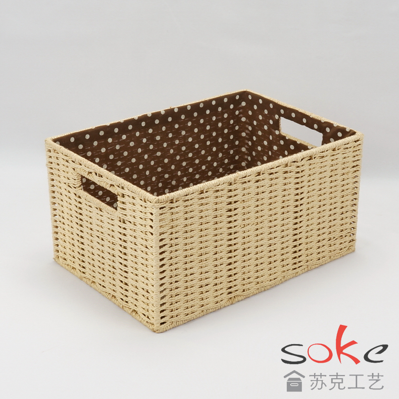 Paper String Hand-made Storage Basket 