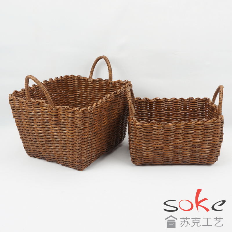 PE Pipe Woven Storage Basket