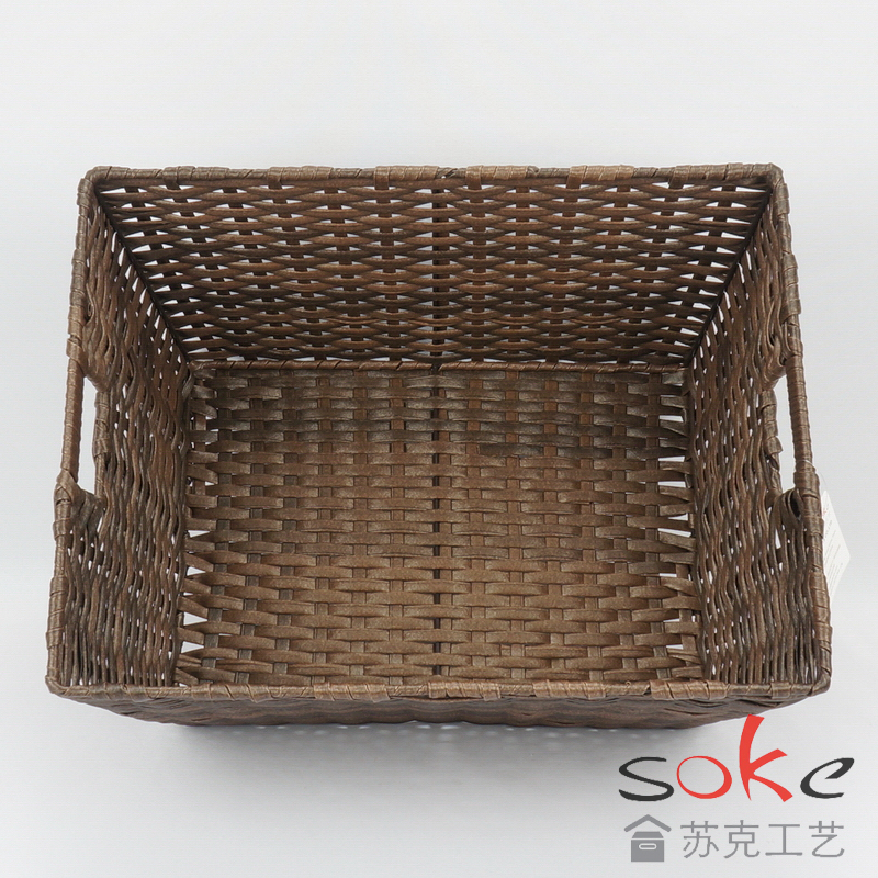 PE Rattan Woven Storage Basket