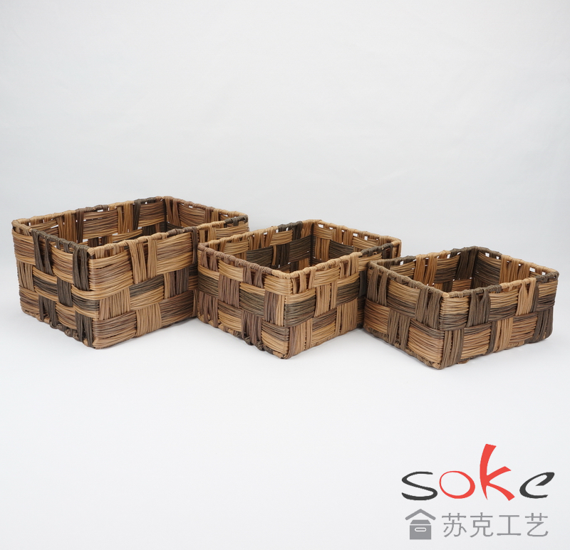 PE Rattan Woven Storage Basket