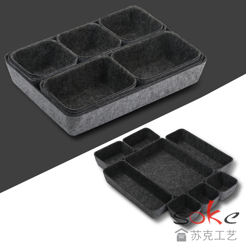 Felt Storage Box Set of 8